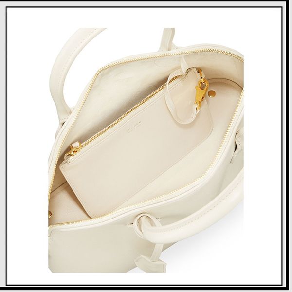 【The Row】Lady カーフレザー バッグ ★ ベストレラー ★ポーチコピー WI222L60 IVORY SHG